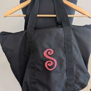 Port Authority Black Tote Bag Sturdy Canvas Design